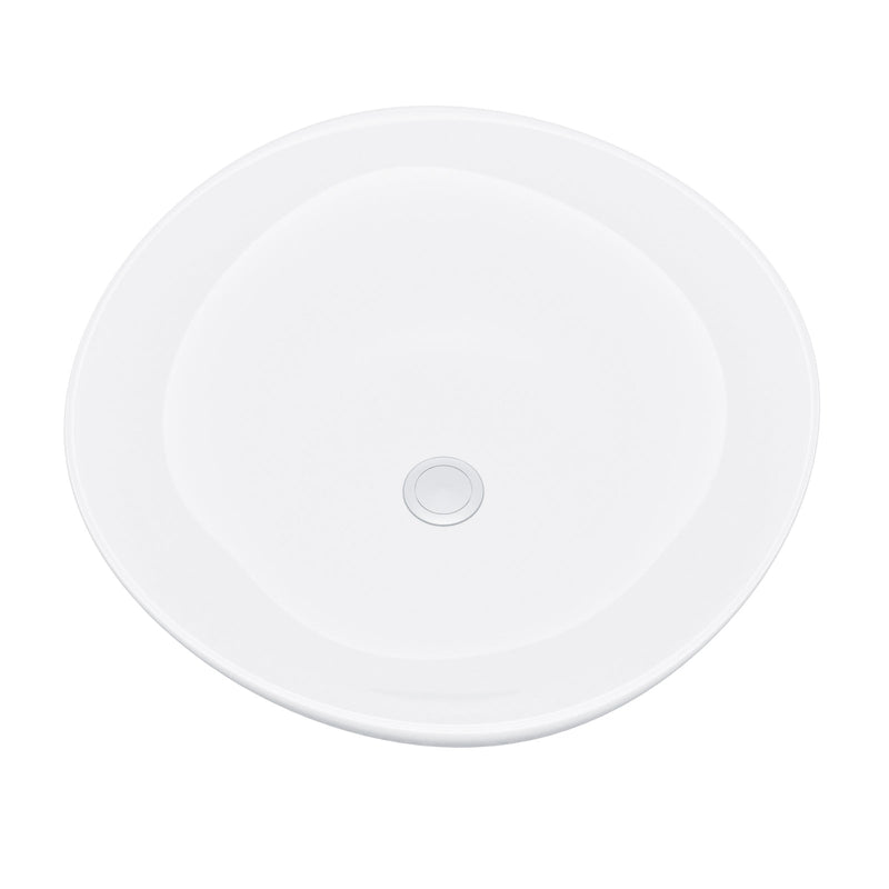Merton 800mm Dark Grey Freestanding Countertop Vanity Basin Unit 2-Drawer Cabinet with 410mm Round White Countertop Basin
