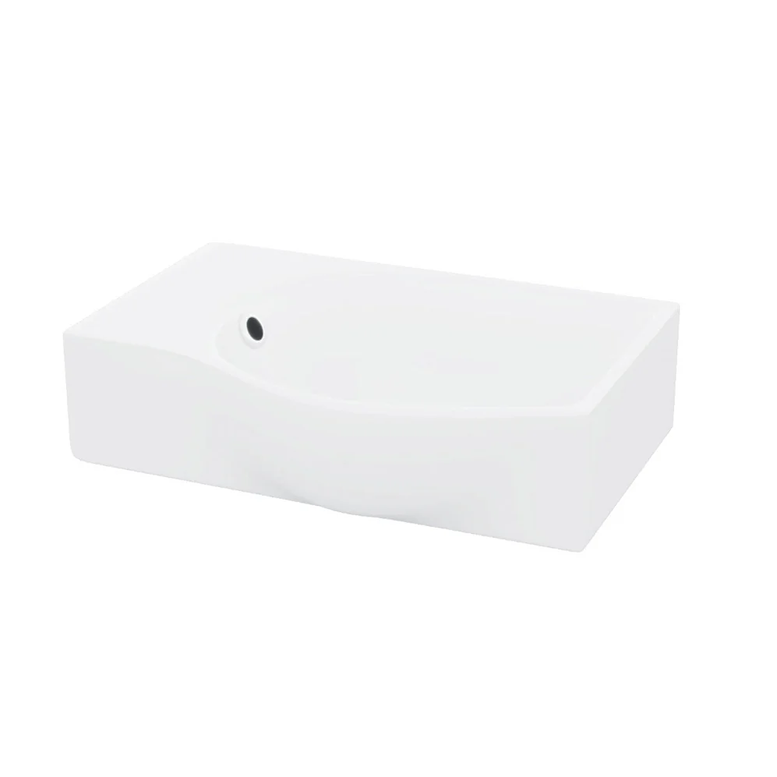 Alexa Cloakroom Rimless Close Coupled Toilet & 400mm Wall Hung Left Hand Rectangular Basin