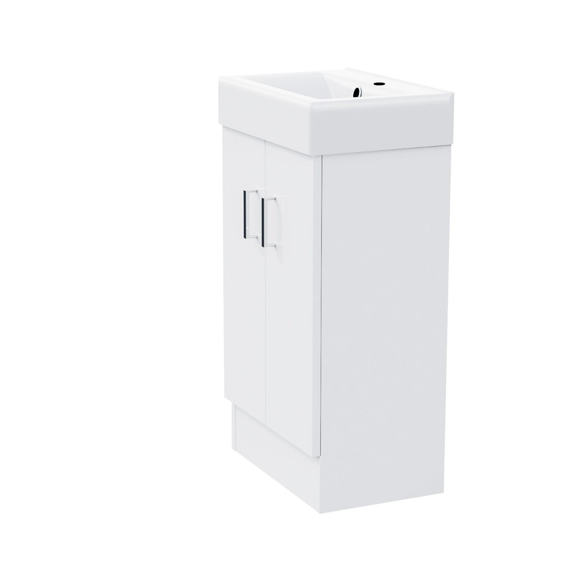 Nanuya 450 mm White Basin Sink Flat Pack Vanity Cabinet Unit Bathroom Furniture