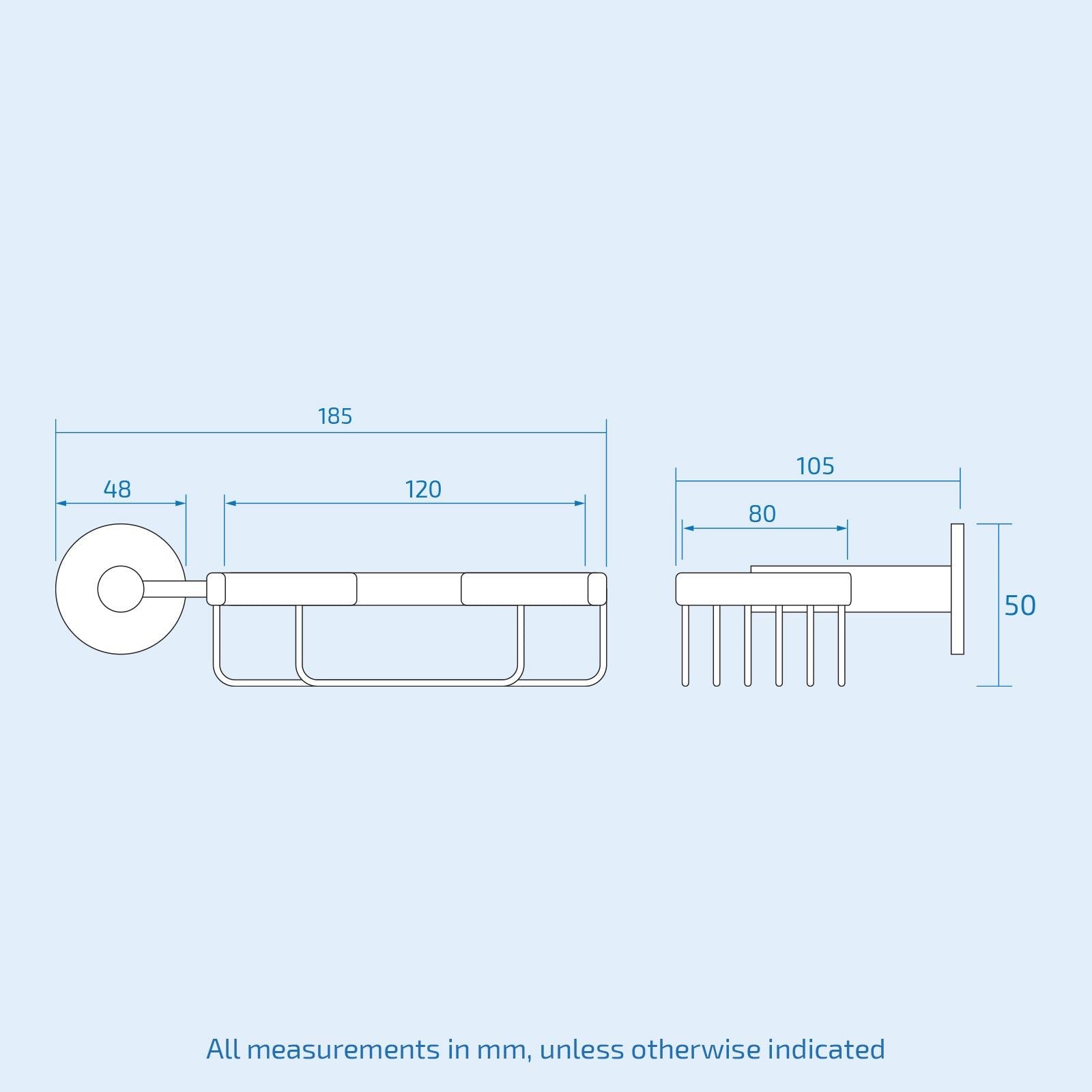 Modern Round Black Matte Soap Dish