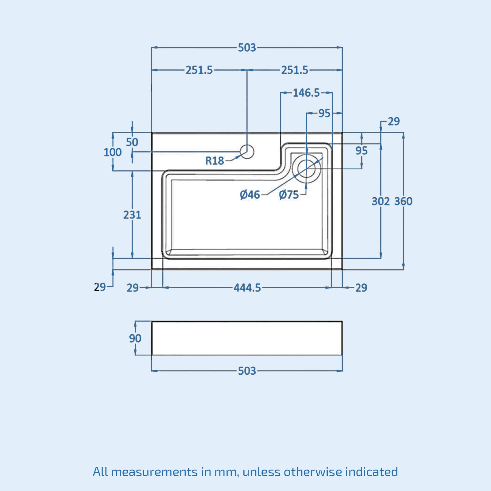 Bretford 500mm Gloss White Two-In-One Combined Wash Basin & Rimless Toilet Space Save
