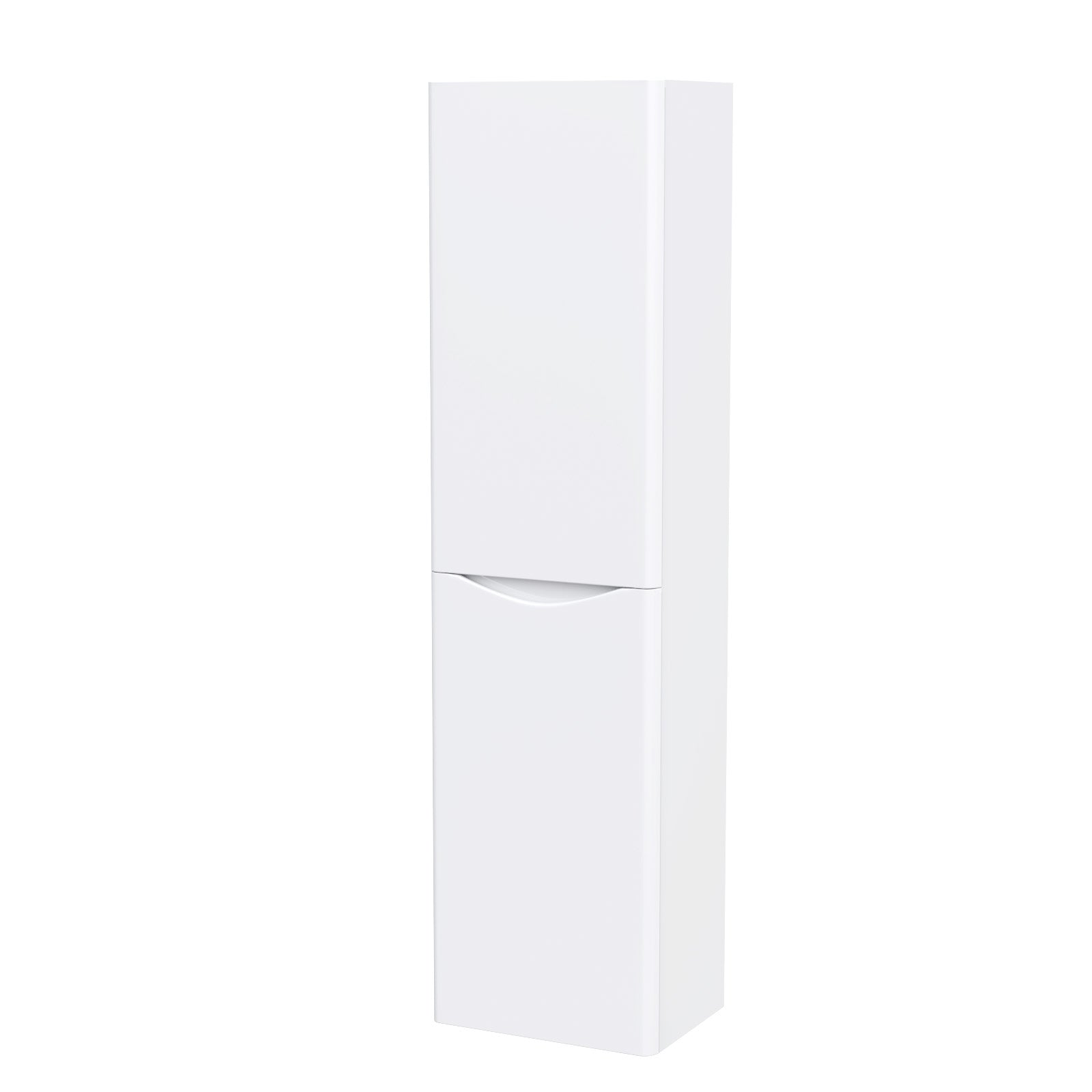 Merton Bathroom Wall Hung Cupboard Cabinet Vanity Storage White