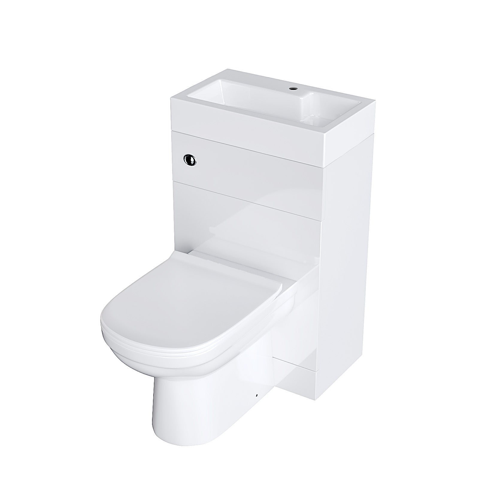Eden 2 in 1 Compact Basin and Back to Wall Toilet Combo Space Save Cloakroom
