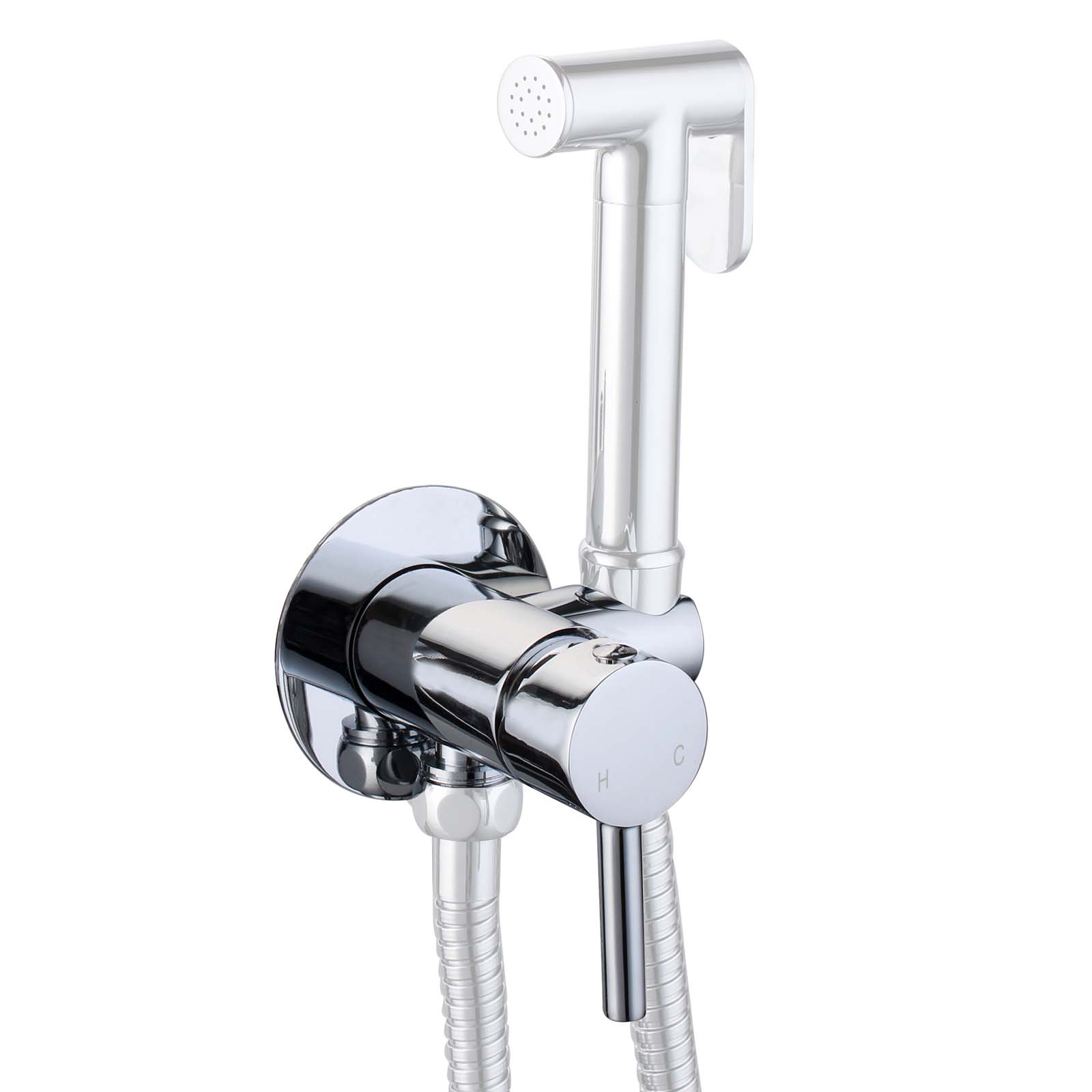 Mixer Valve and Holder For Shattaf Douche Kit Bidet Spray Basin Hygienic Shower