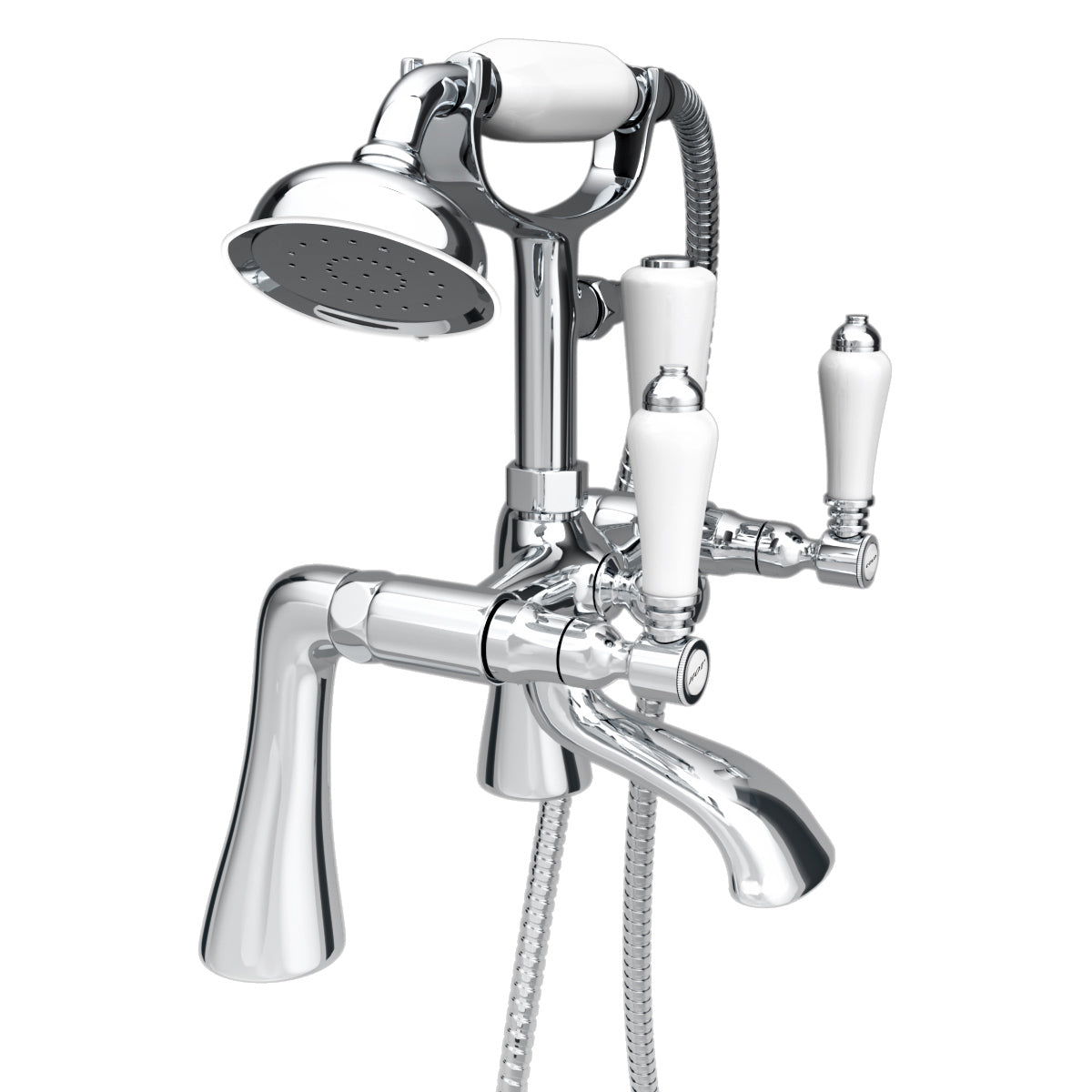 Imperior Traditional Freestanding Bath Shower Mixer Tap With Handheld Kit