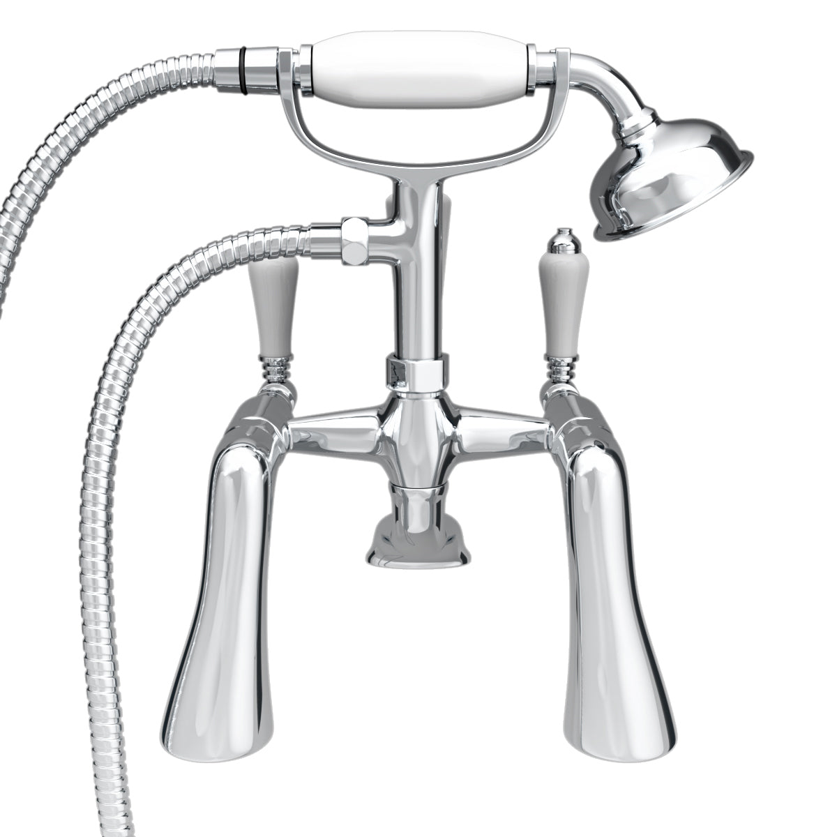 Imperior Traditional Design Freestanding Bath Shower Mixer Tap With Handheld Kit