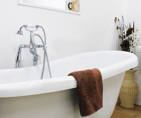 Imperior Traditional Design Freestanding Bath Shower Mixer Tap With Handheld Kit