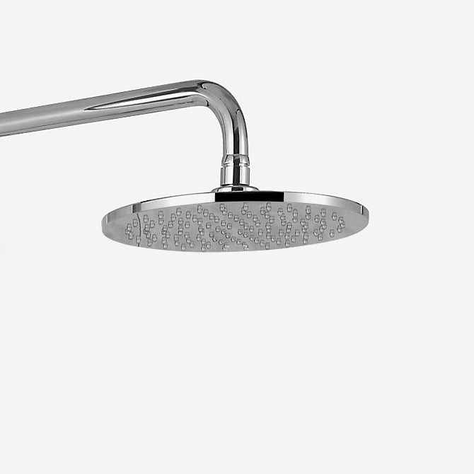 Lily LED Brass Overhead Shower with Round 1 Way Concealed Thermostatic Mixer