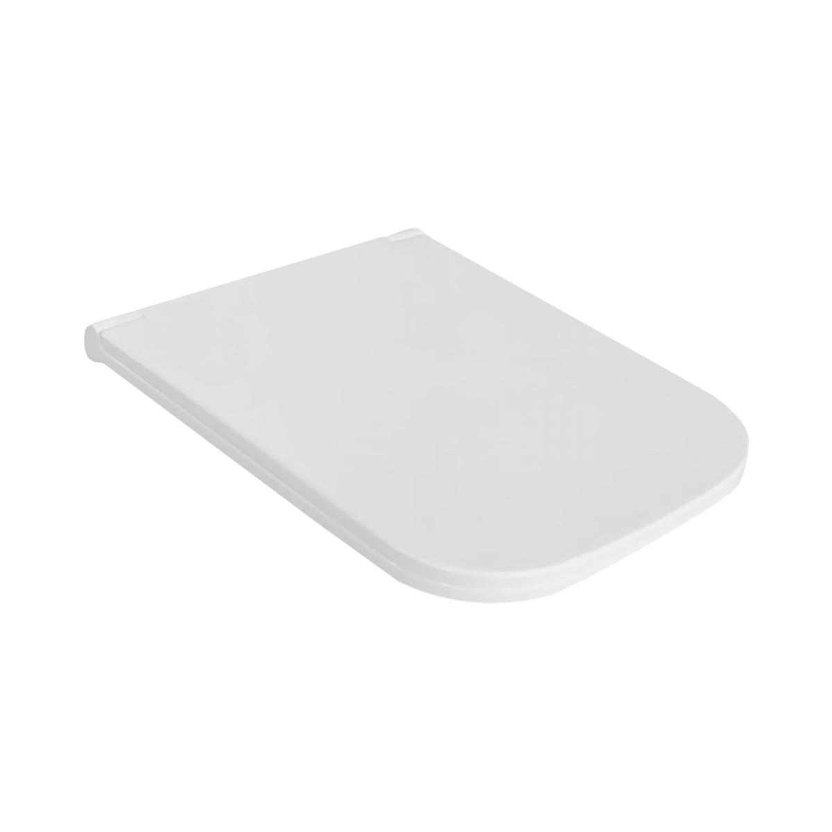 Square Shaped Quick Release Soft-Close Toilet Seat White