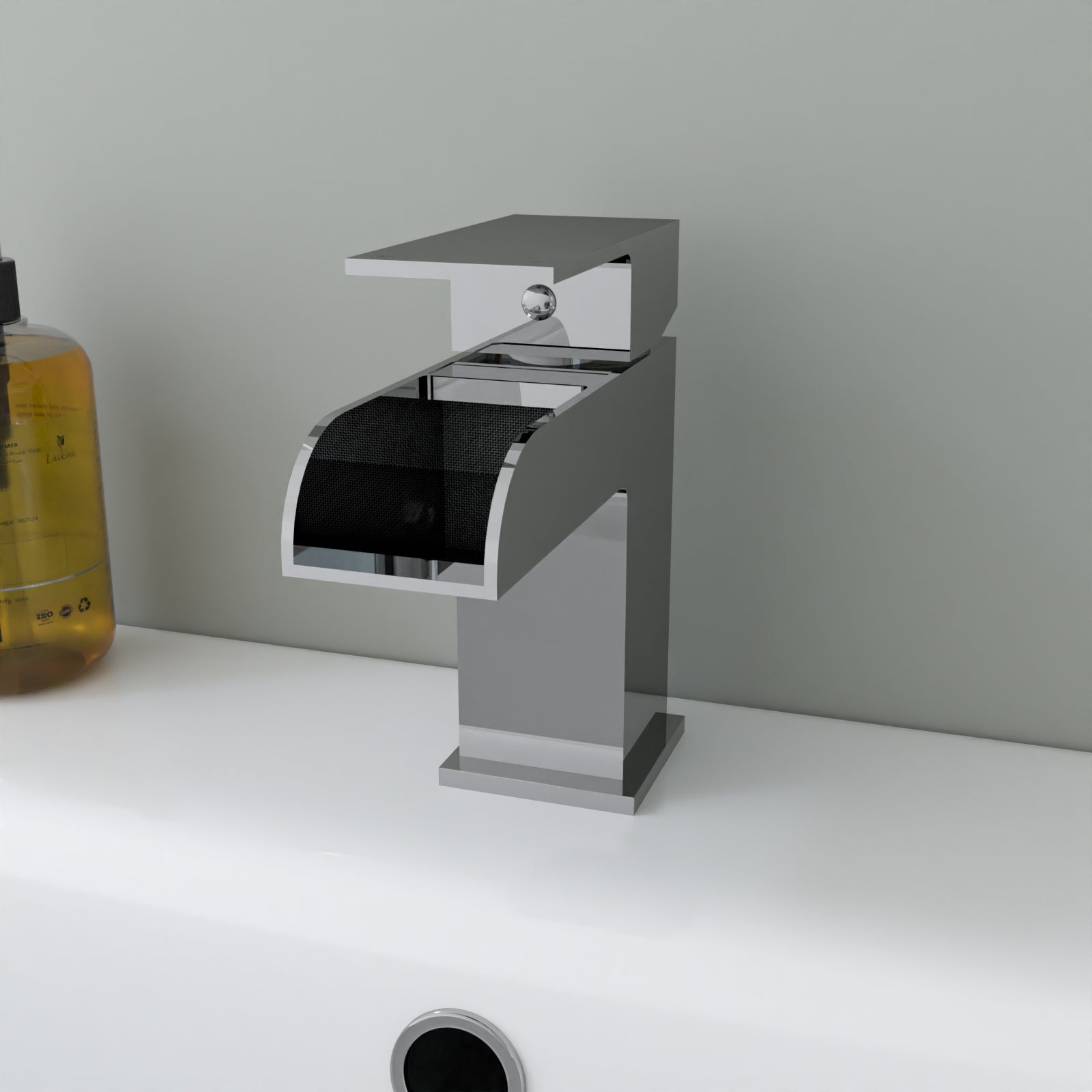 Nanuya L-Shaped RH Bath Front Panel White Basin Vanity Toilet Tap & Shower Set