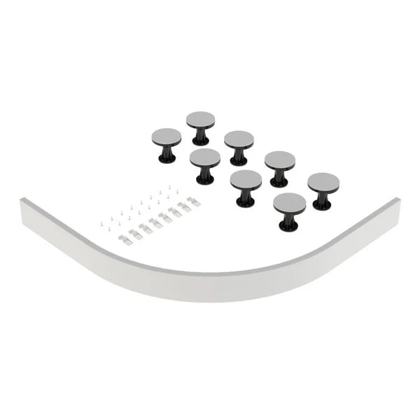 Easy Plumb 1200 x 1000 mm Curved Shower Tray Panel and Leg Set - Suitable for Quadrant & Offset Quadrant Trays