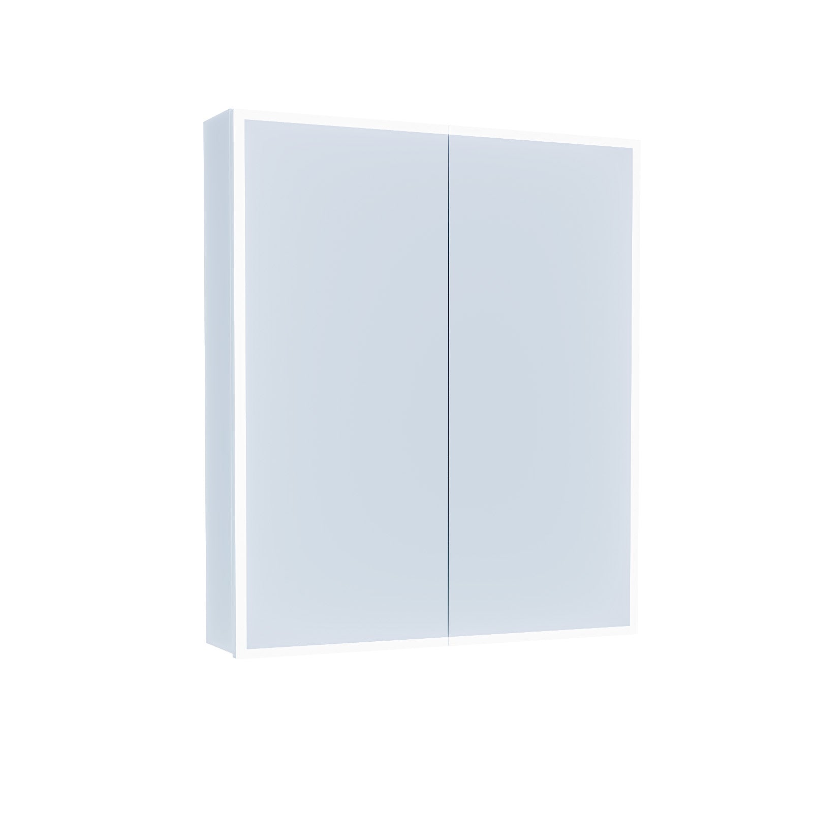 LED 600 x 700mm Mirror Cabinet Storage Wall Mounted Bathroom Cupboard