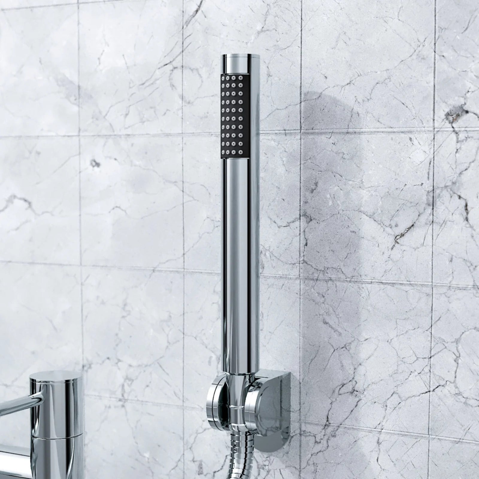 Winstead Round Exposed Multi Function Shower Set - Riser Rail Kit & Bath Shower Mixer Tap