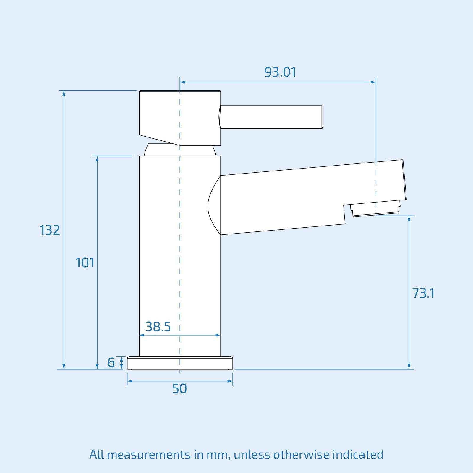 Nanuya 400mm Cloakroom Vanity Basin Unit, Mixer Tap & Waste White