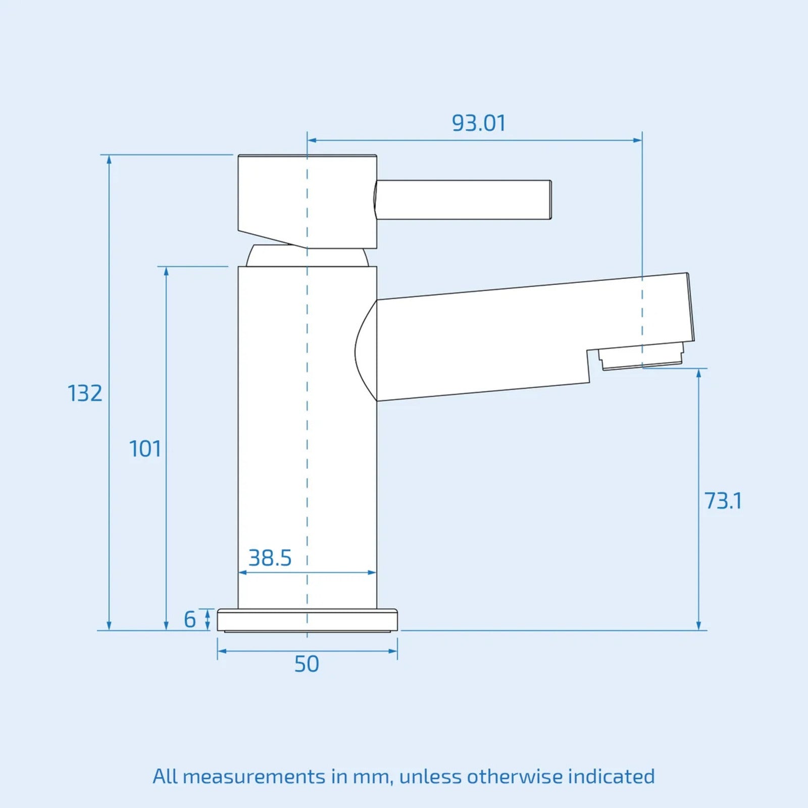 Nanuya White 400mm Cloakroom Vanity Basin Unit, Basin Mono Mixer Tap & Waste