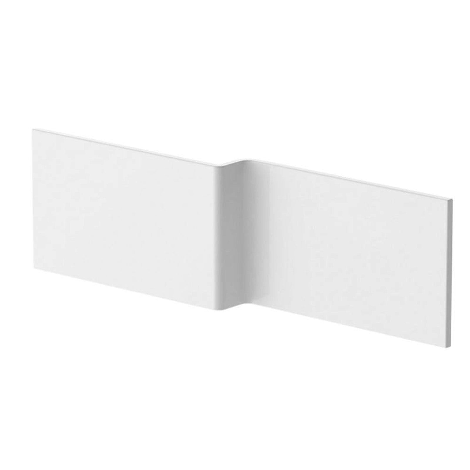 White 1700mm Water Proof L Shaped Square Offset Front Bath Panel