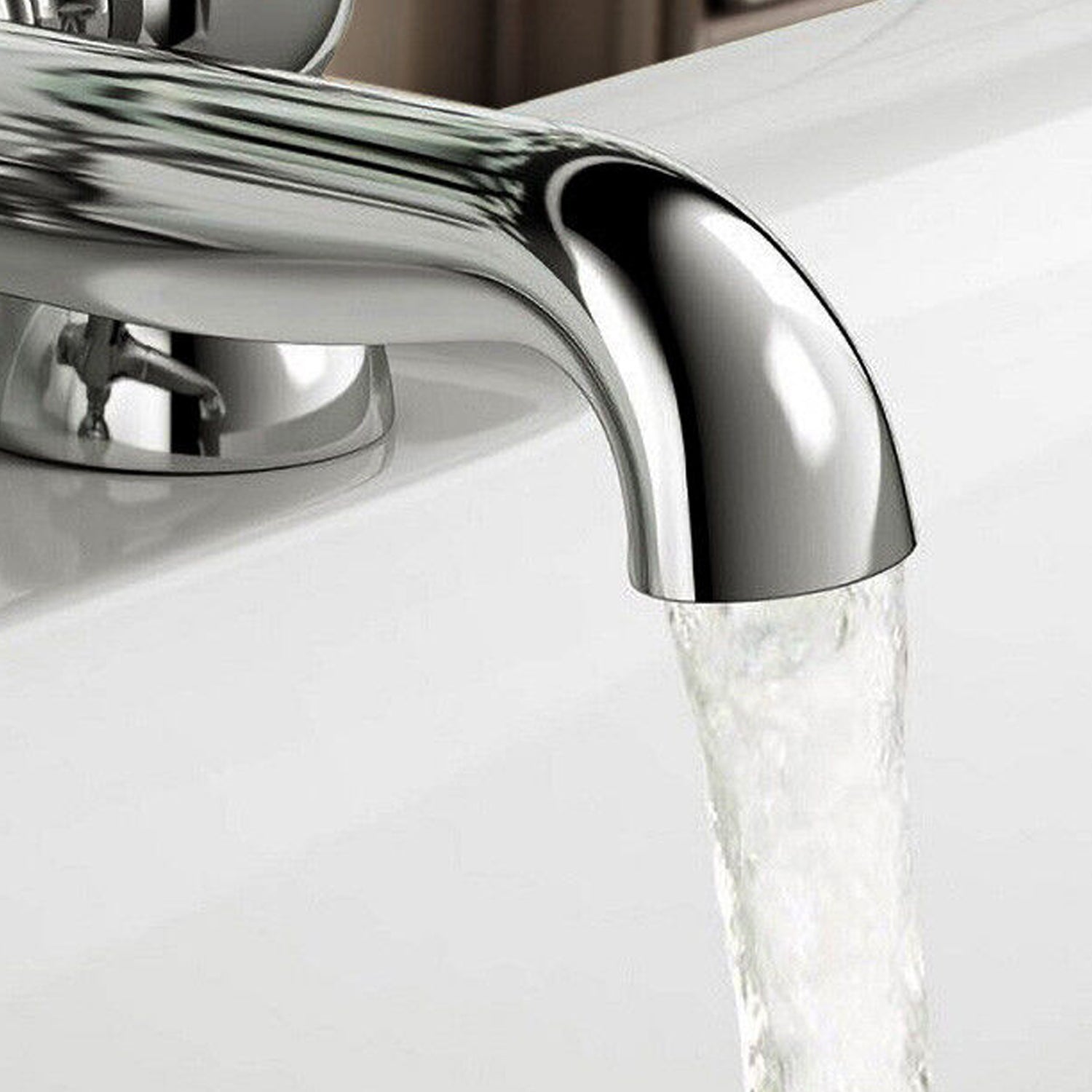 Phillip Bathroom Traditional Chrome Solid Brass Bath Filler Cross Mixer Tap