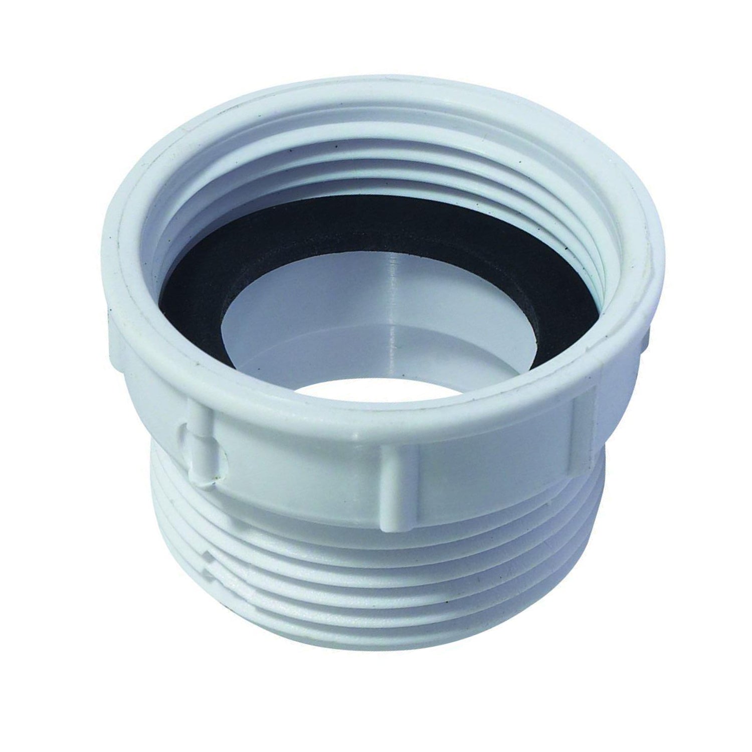 32mm BSP Female x 32mm BSP Male White Coupling Flush Spigot - Length 42.5mm