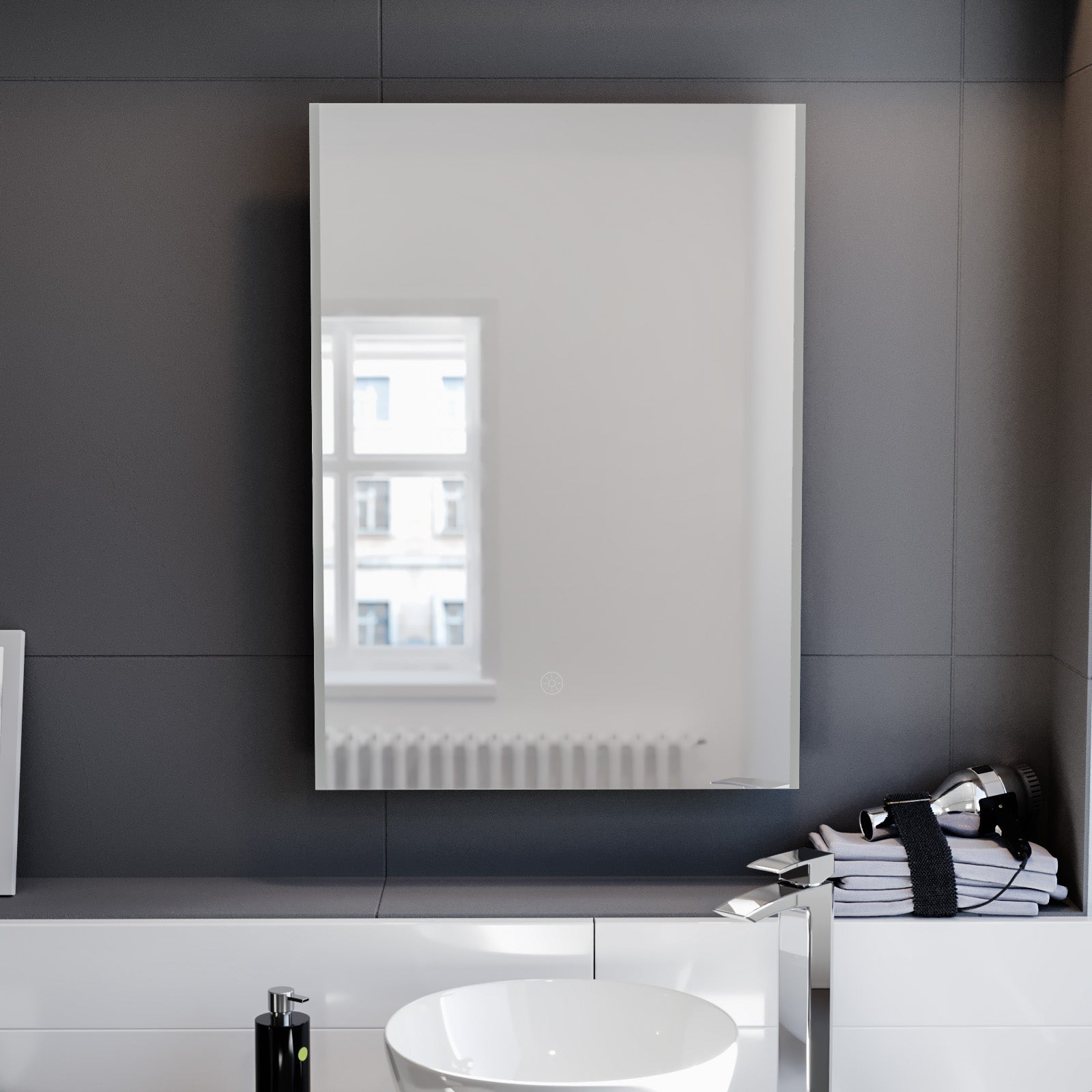 Riley Large Illuminated Back-lit Bathroom Mirror