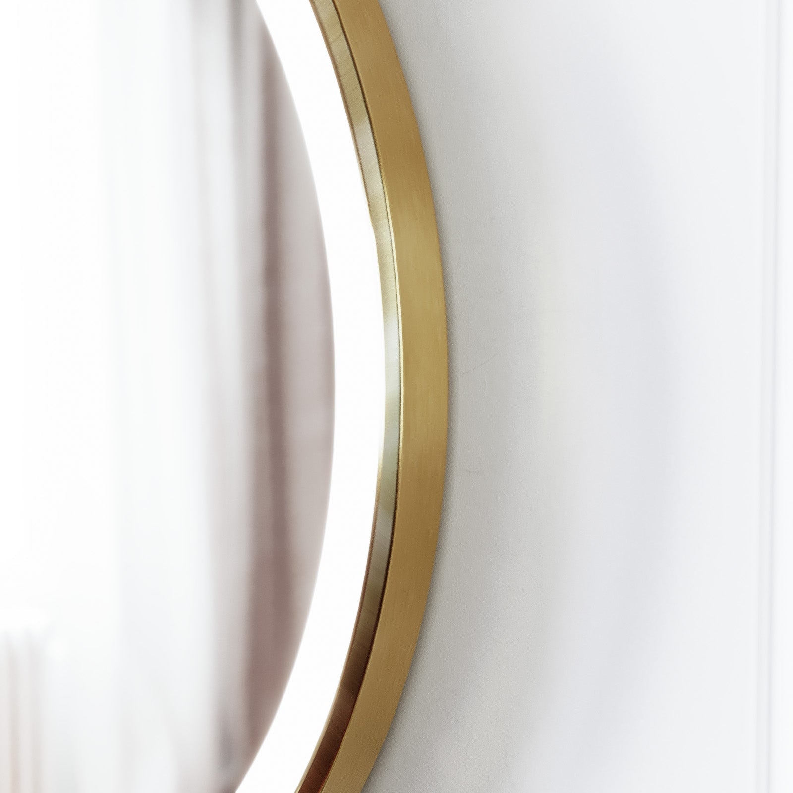 Kilsby Touch Sensor Bathroom LED Mirror Demister 600mm Brushed Brass