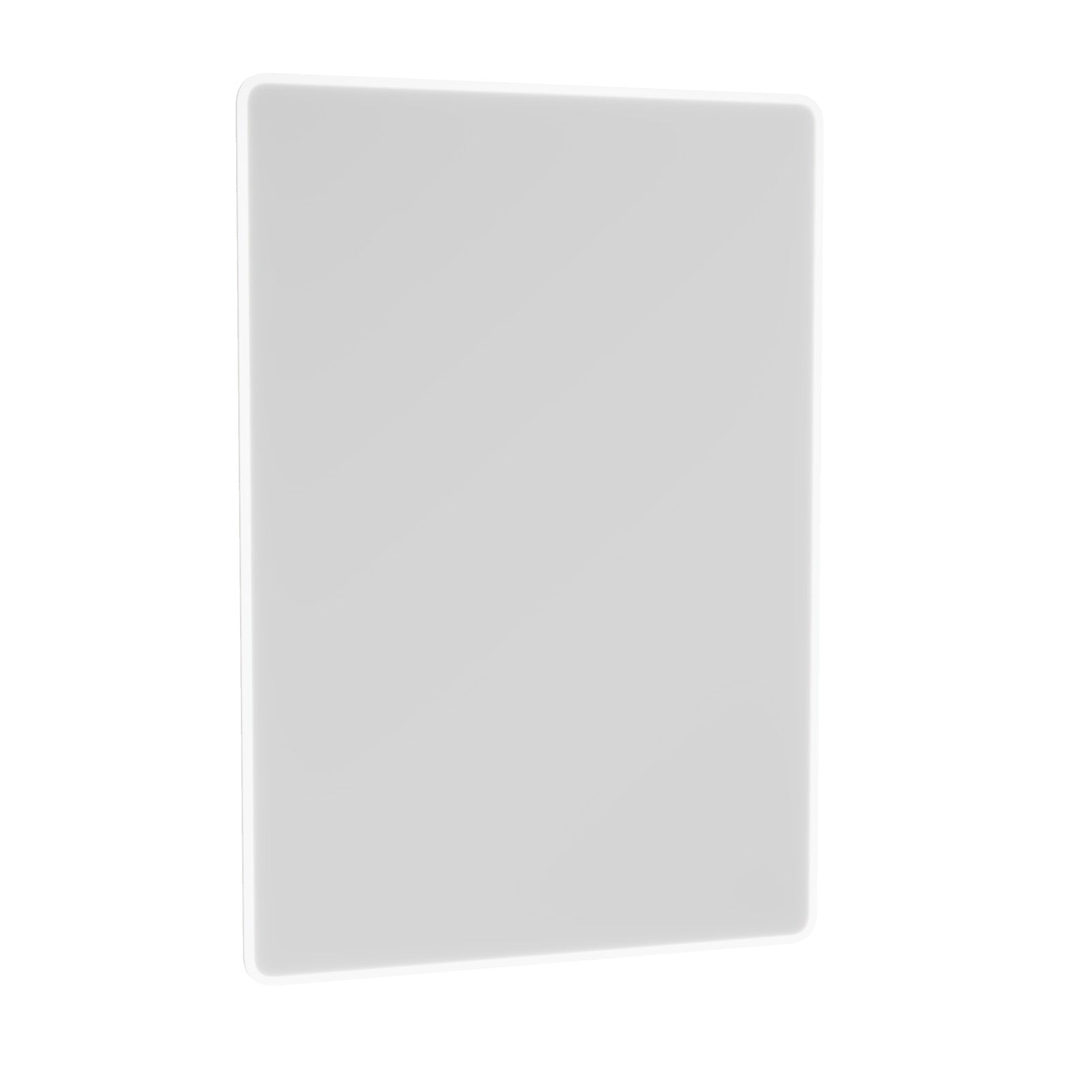 Modern Bathroom LED Mirror with Battery Powered Button Switch 500x700mm