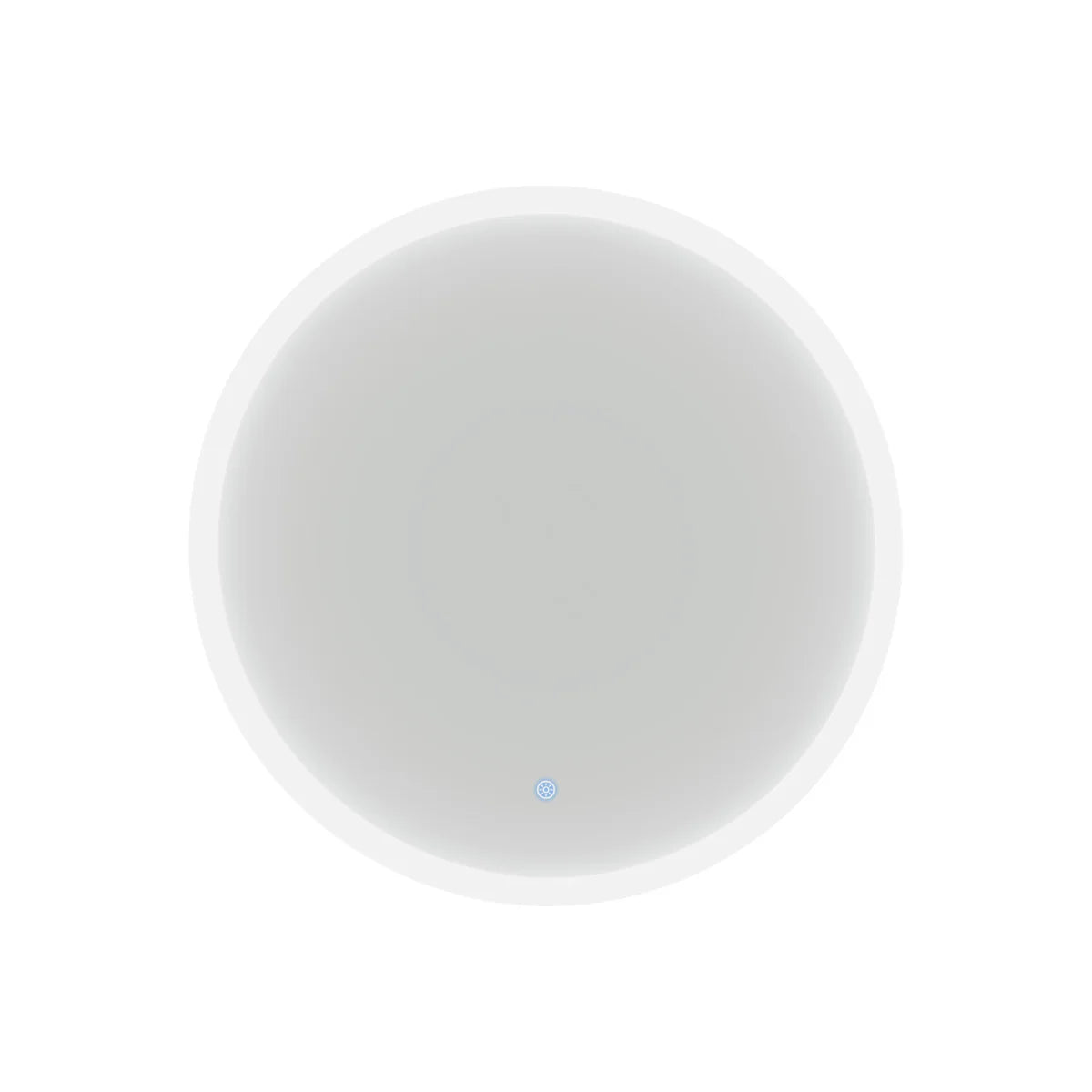 Home Modern Round Bathroom LED Mirror with Battery Powered Touch 600mm