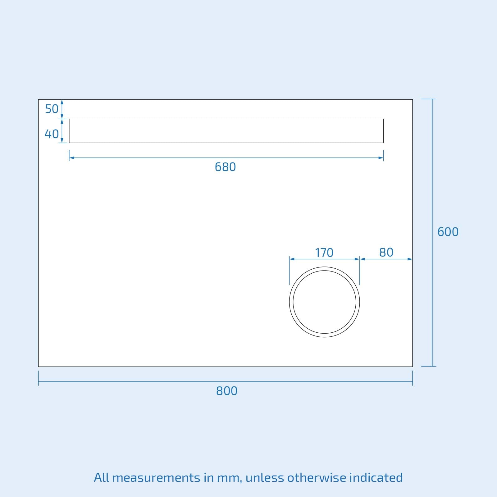 Lawerence Rectangle Illuminated LED 800mm x 600mm Bathroom Mirror Demister