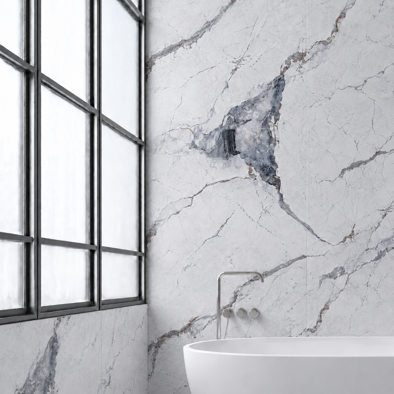 Massa Marble Gloss PVC Shower Wall Panel 1000 x 2400 x 10mm