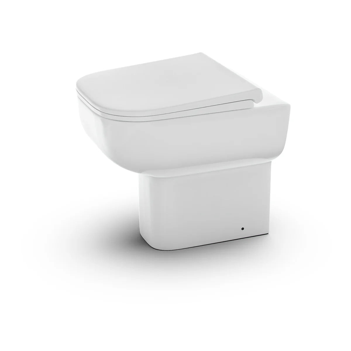 Afern Modern 500mm Rimless Back To Wall WC Toilet Gloss White