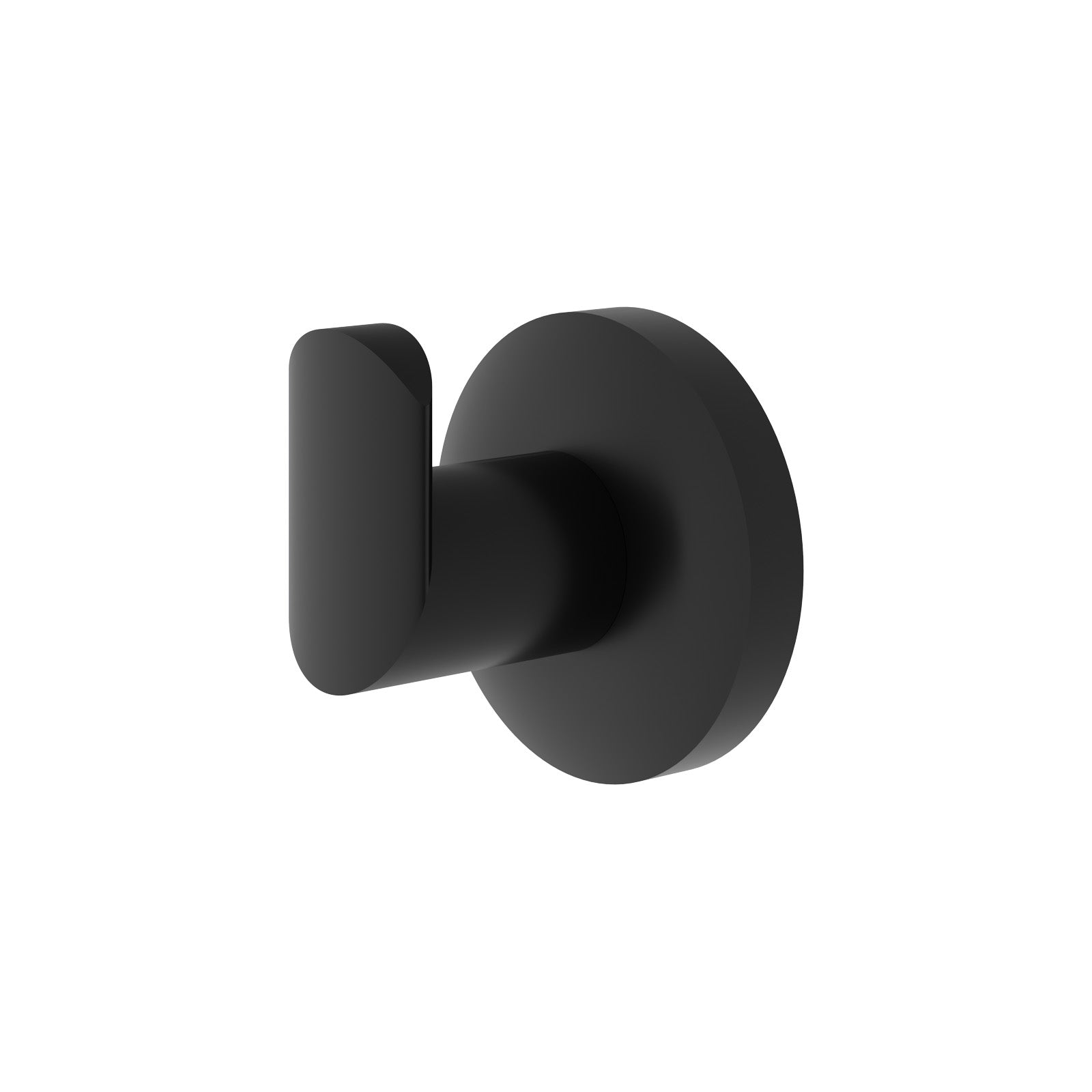 Matte Black Bathroom Round Rob Hook