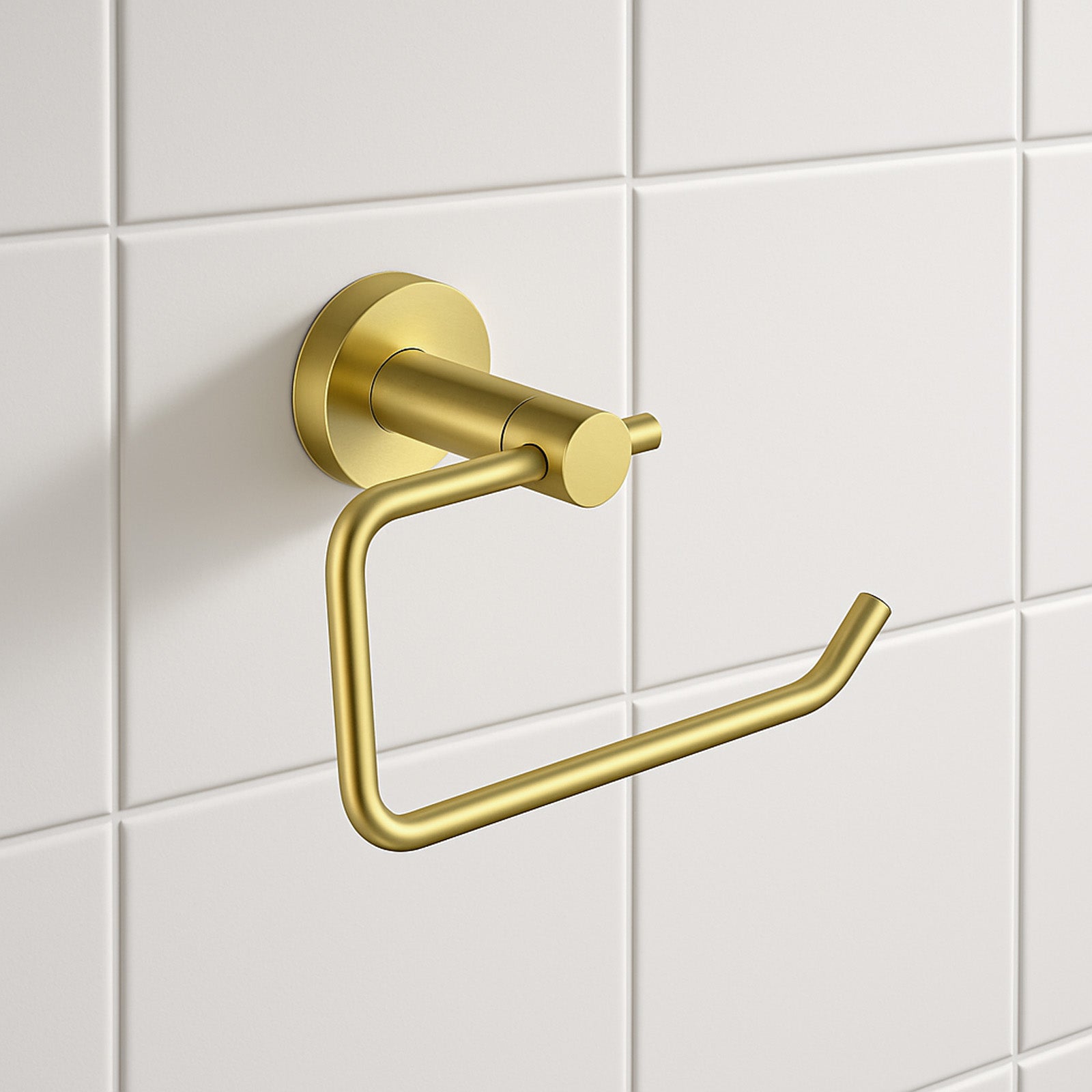 Toilet Roll Holder Rack Brushed Brass