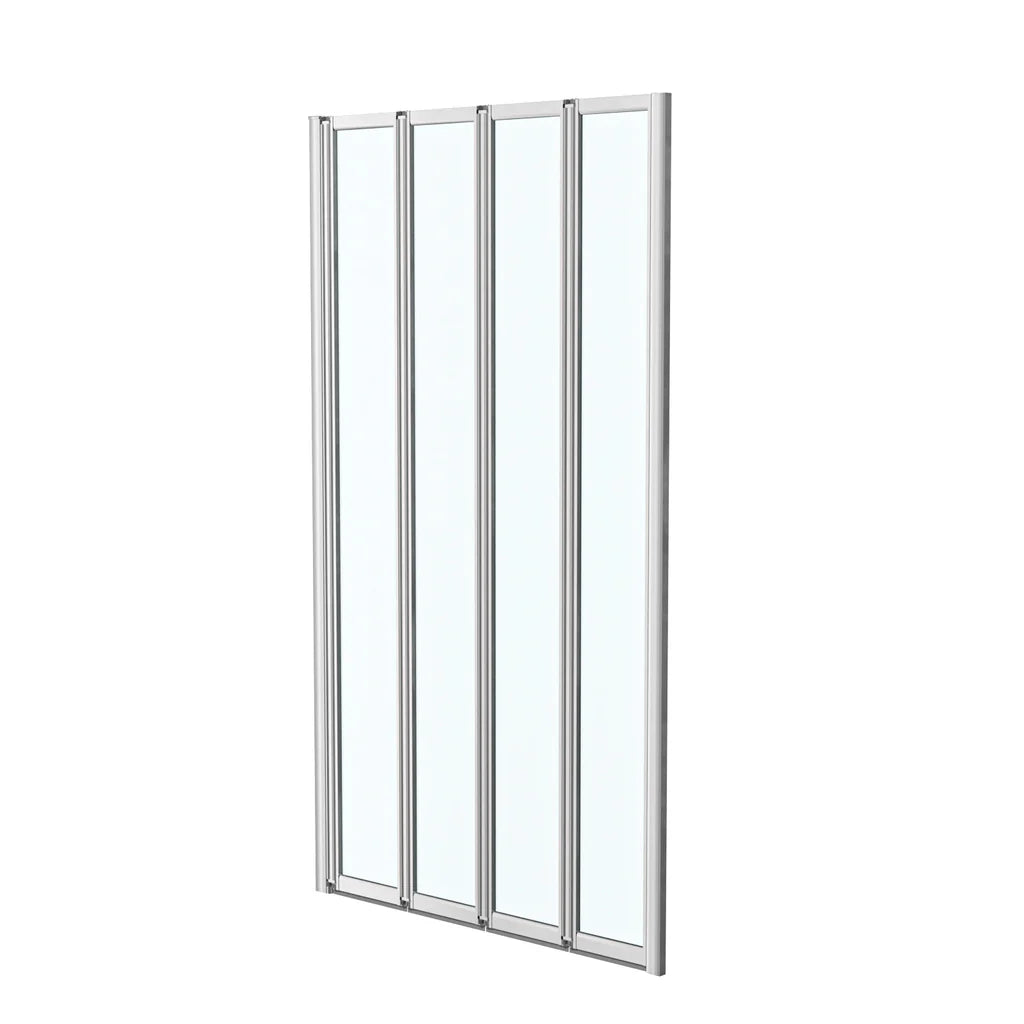 Chrome Frame 800 X 1400 Mm 4 Fold Door Bath Shower Screen