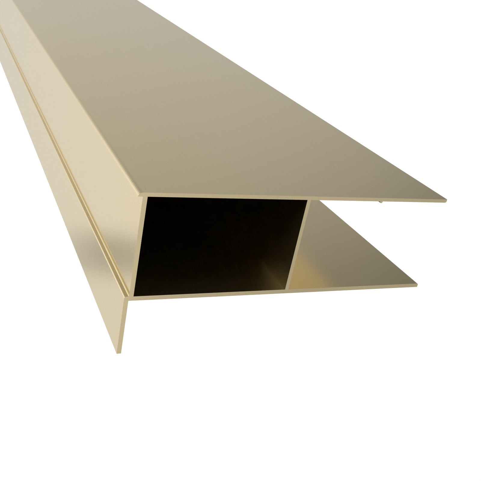 1900 mm Brushed Brass Profile Extension 20mm Wall Adjustment Kit