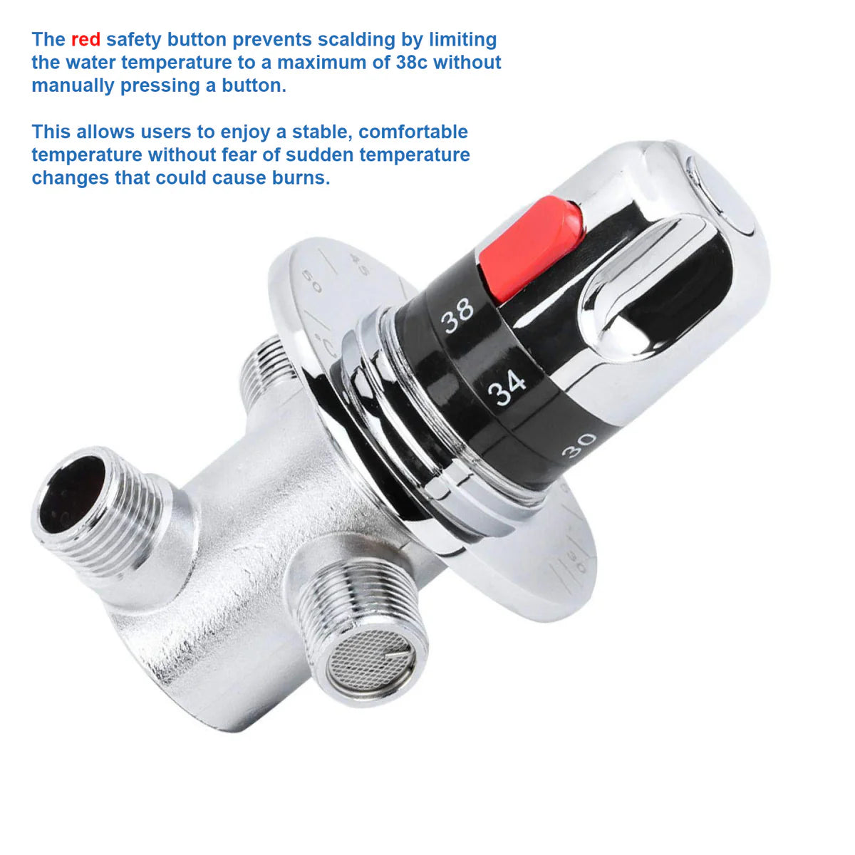 Concealed Thermostatic Hot/Cold Water Mixer Valve Brass