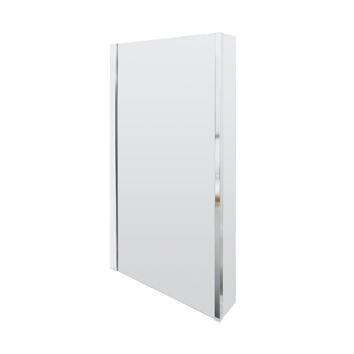Chrome 800mm L-Shaped Bath Screen