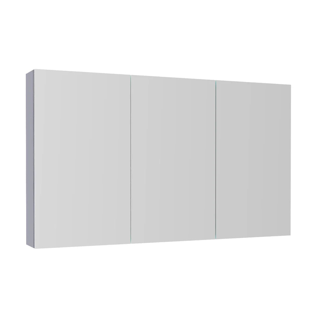 Matte Grey 1200mm Bathroom Mirror Cabinet With Shelf Storage