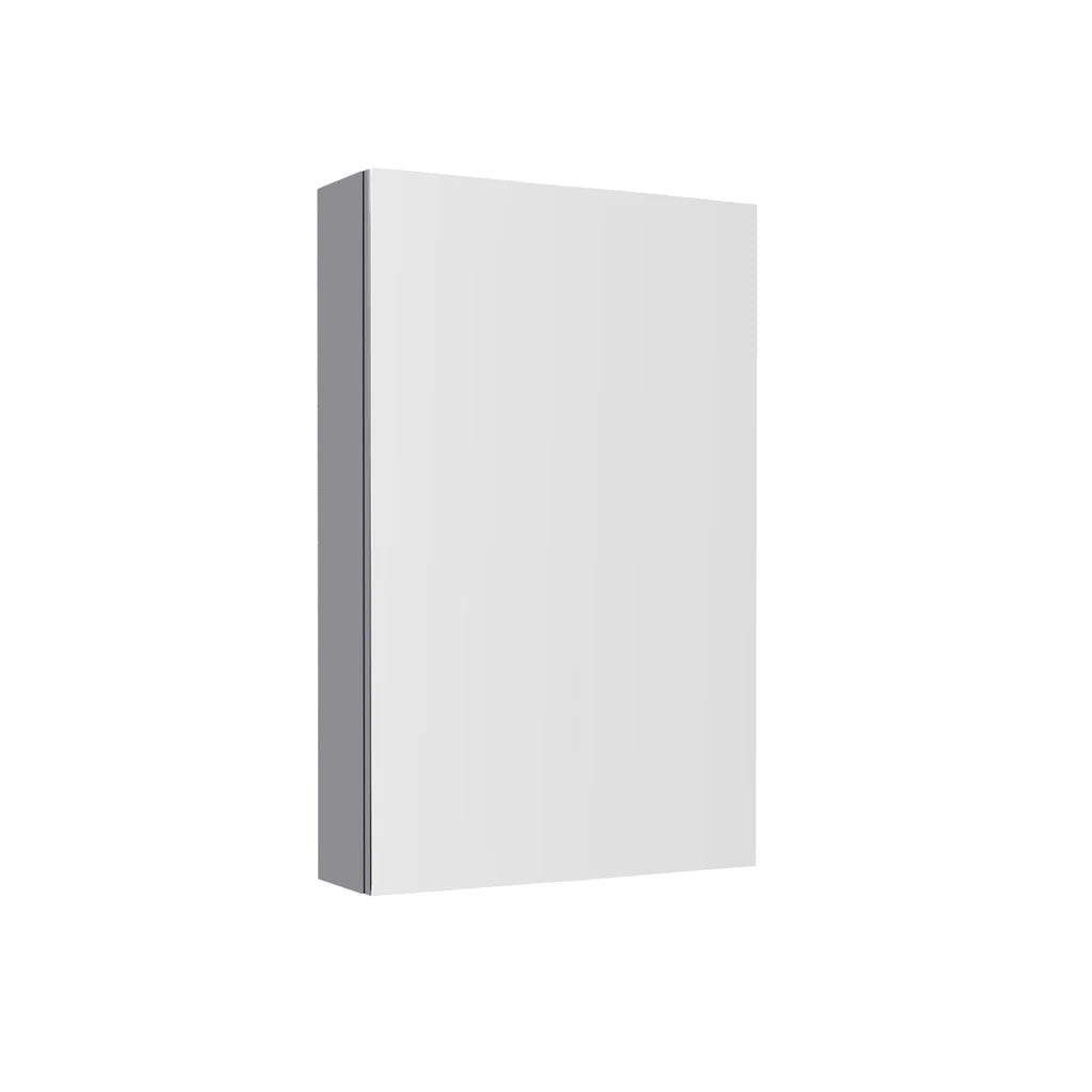 Matte Grey 400mm Bathroom Mirror Cabinet With Shelf Storage