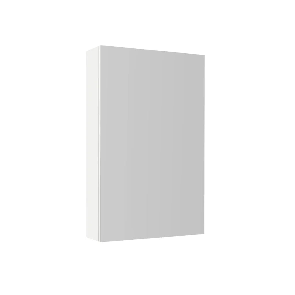 Gloss White 400mm Bathroom Mirror Cabinet With Shelf Storage