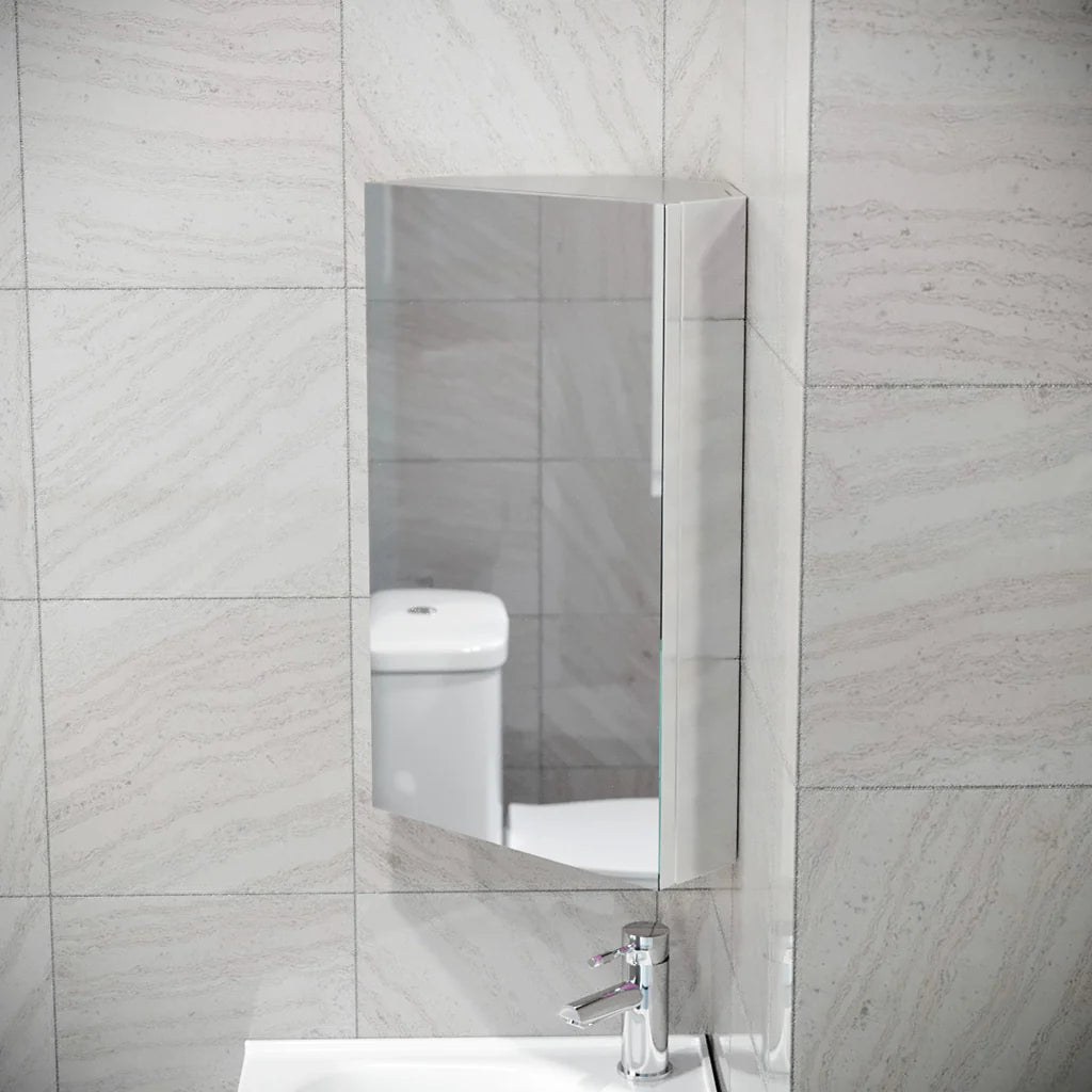 Chrome 500mm Stainless Steel Corner Bathroom Cabinet