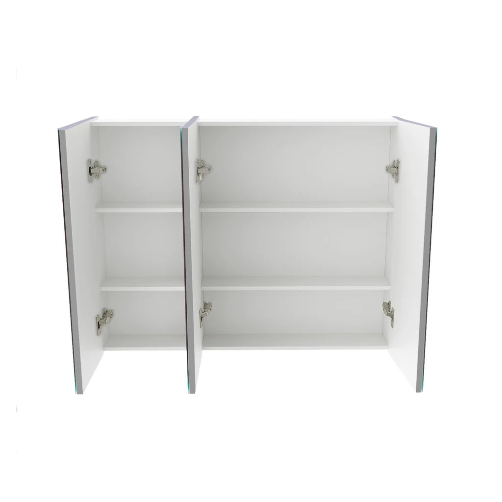 Matte Grey 900mm Bathroom Mirror Cabinet With Shelf Storage