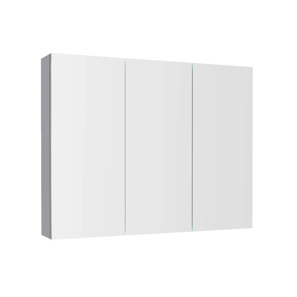 Matte Grey 900mm Bathroom Mirror Cabinet With Shelf Storage
