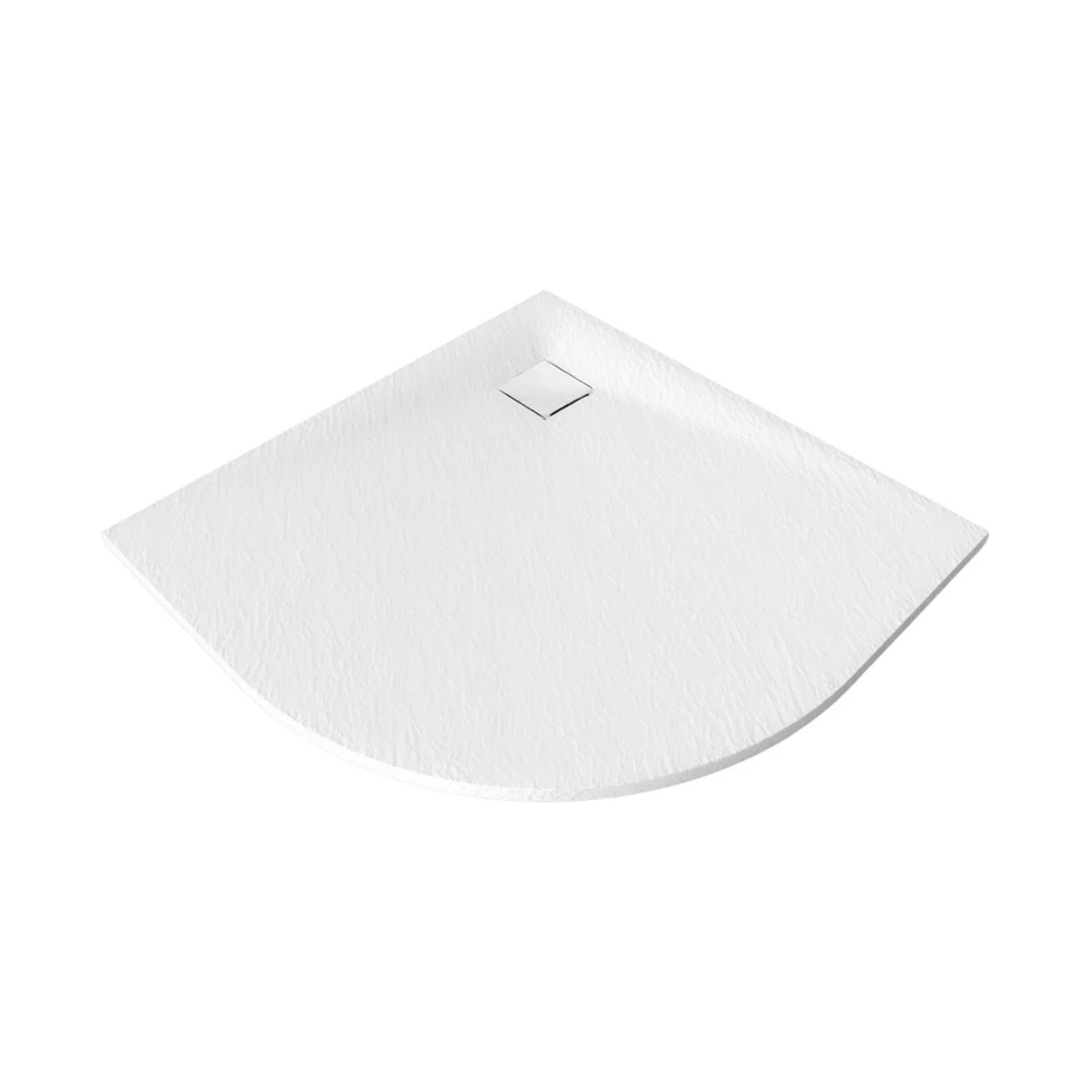 Matte White Quadrant Polymarble Shower Tray for Walk in Wet Room