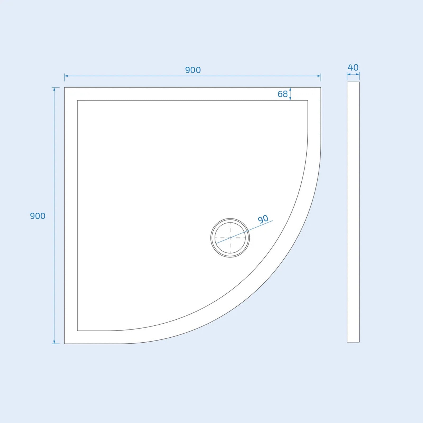 900x900mm tray image # Options_900 x 900mm