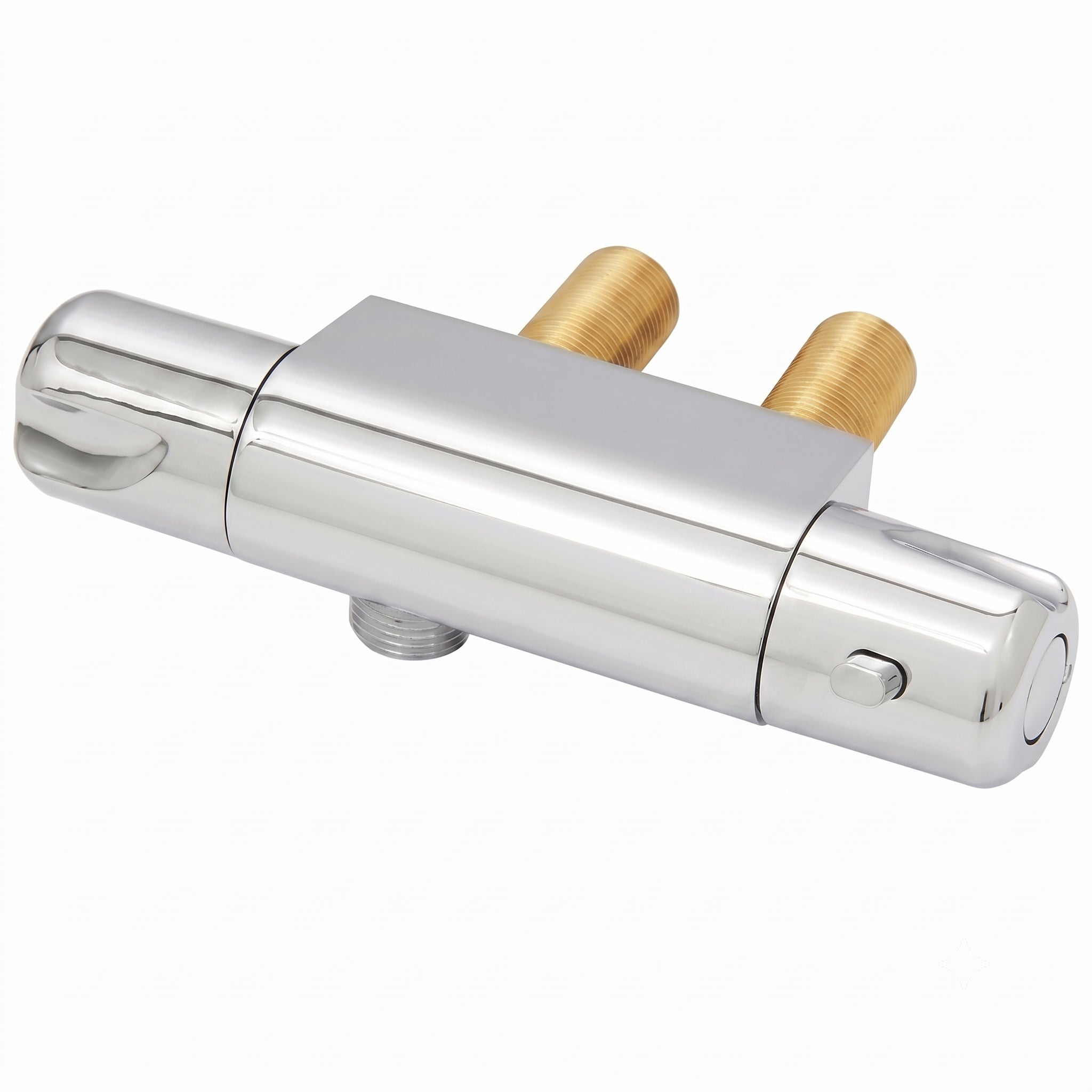 Jazz Horizontal Chrome Thermostatic Bar Shower Mixer Valve - 45mm Fixing Centres