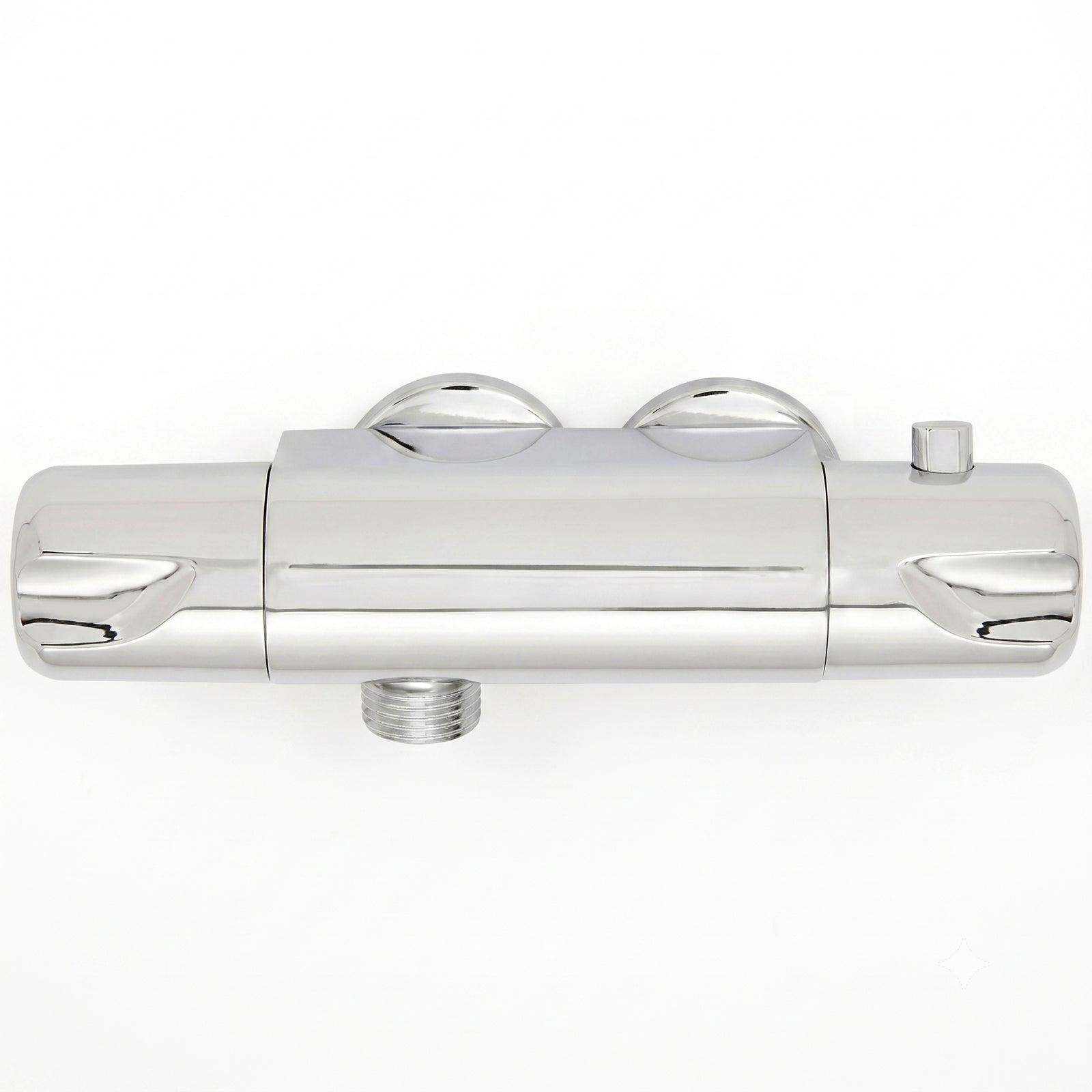 Jazz Horizontal Chrome Thermostatic Bar Shower Mixer Valve - 45mm Fixing Centres