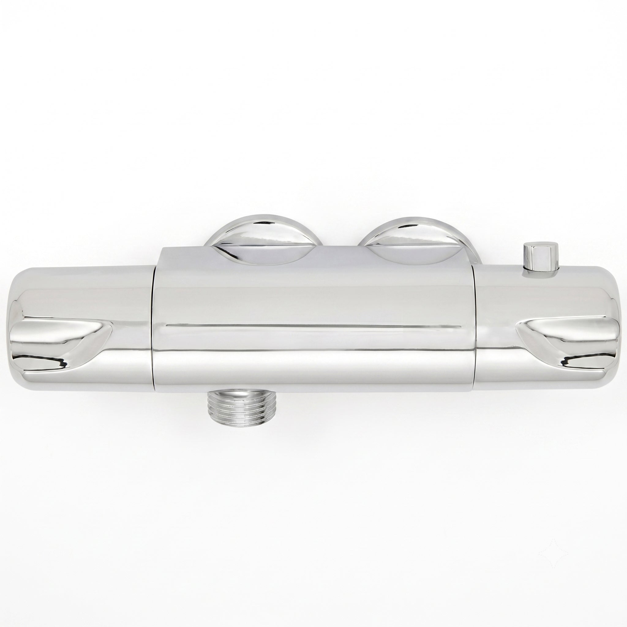 Jazz Horizontal Chrome Thermostatic Bar Shower Mixer Valve - 45mm Fixing Centres