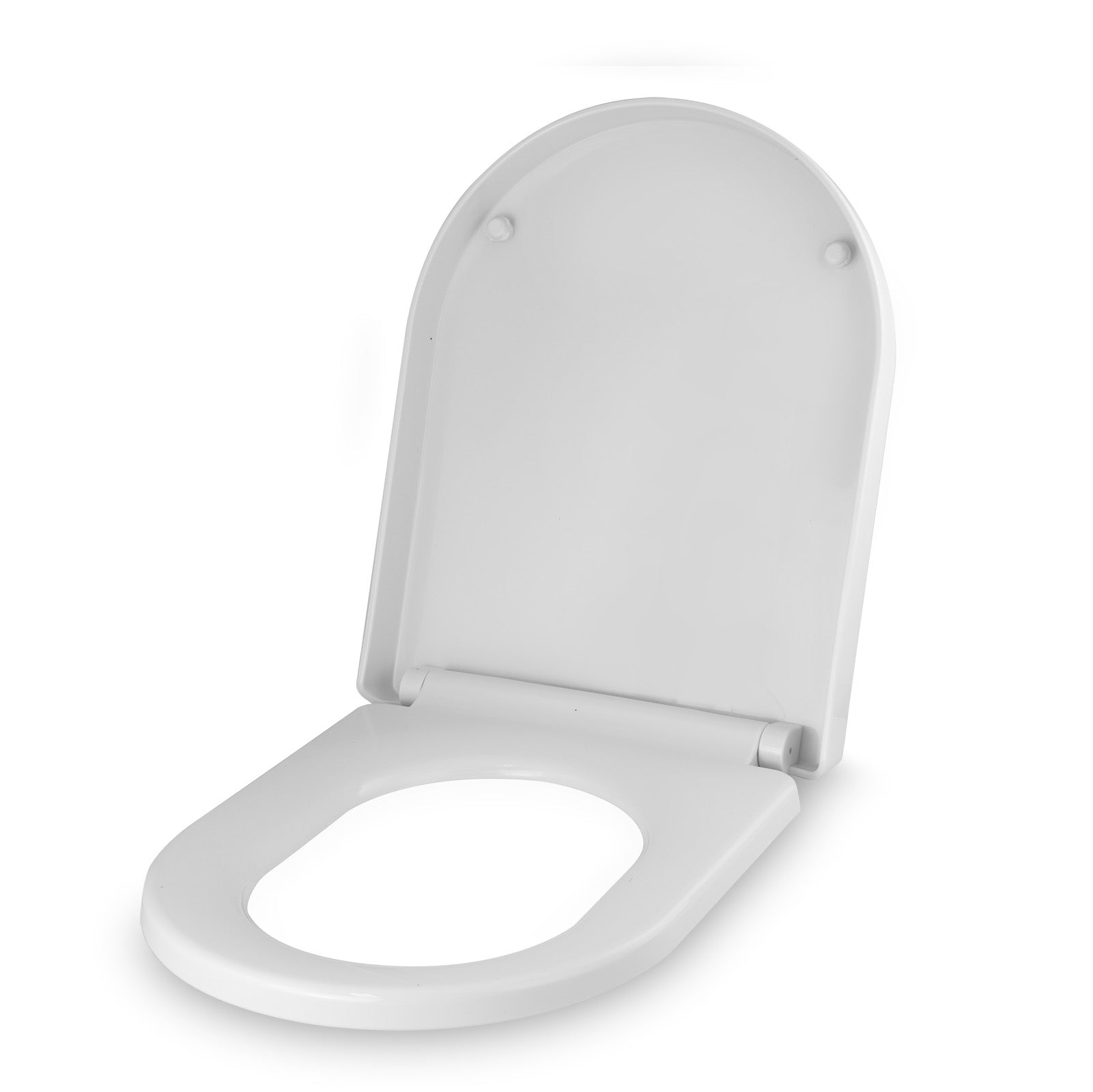 Round Thick Toilet Soft Close Seat and Seat Cover White