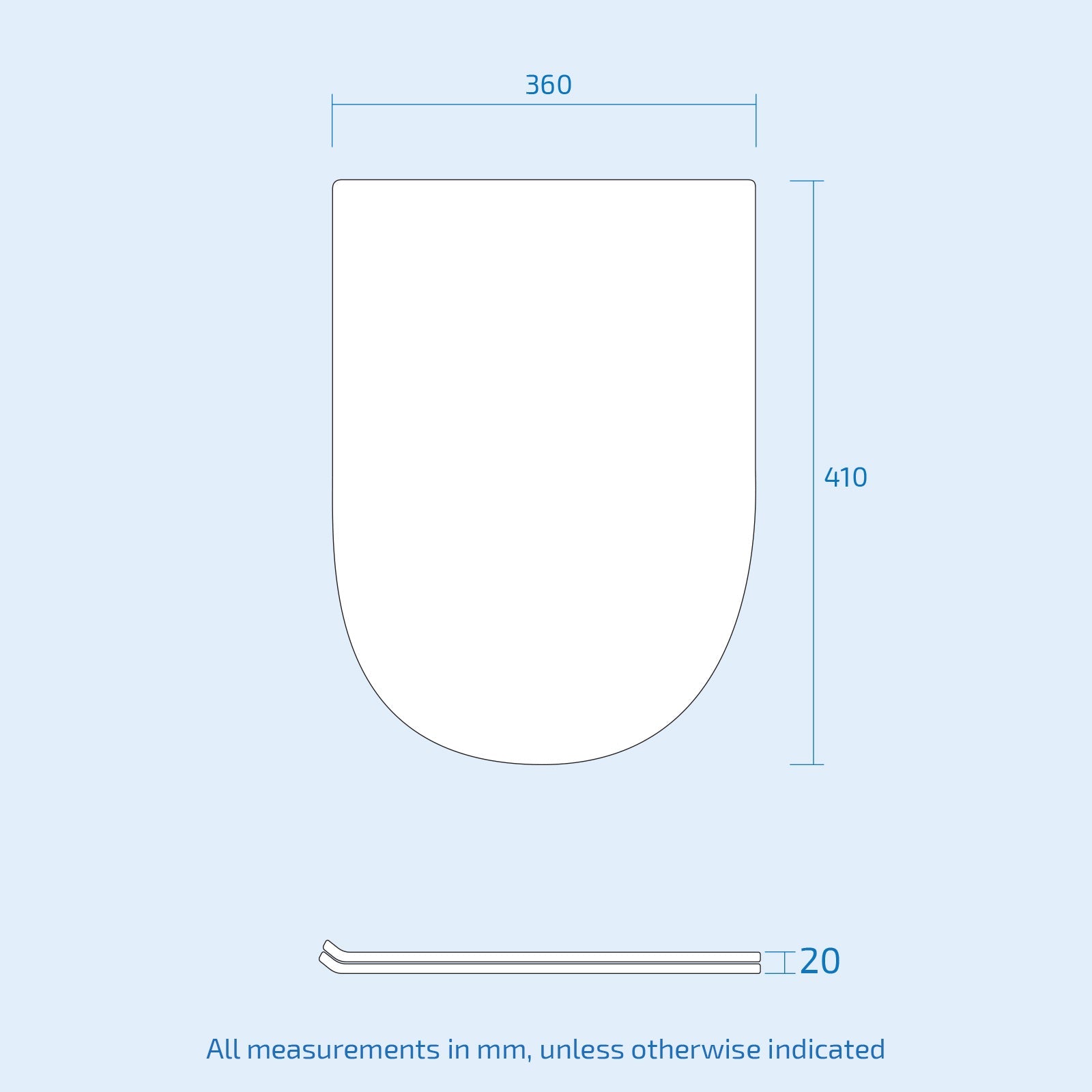 Round Slim Soft Close Toilet Seat and Seat Cover Matte Black