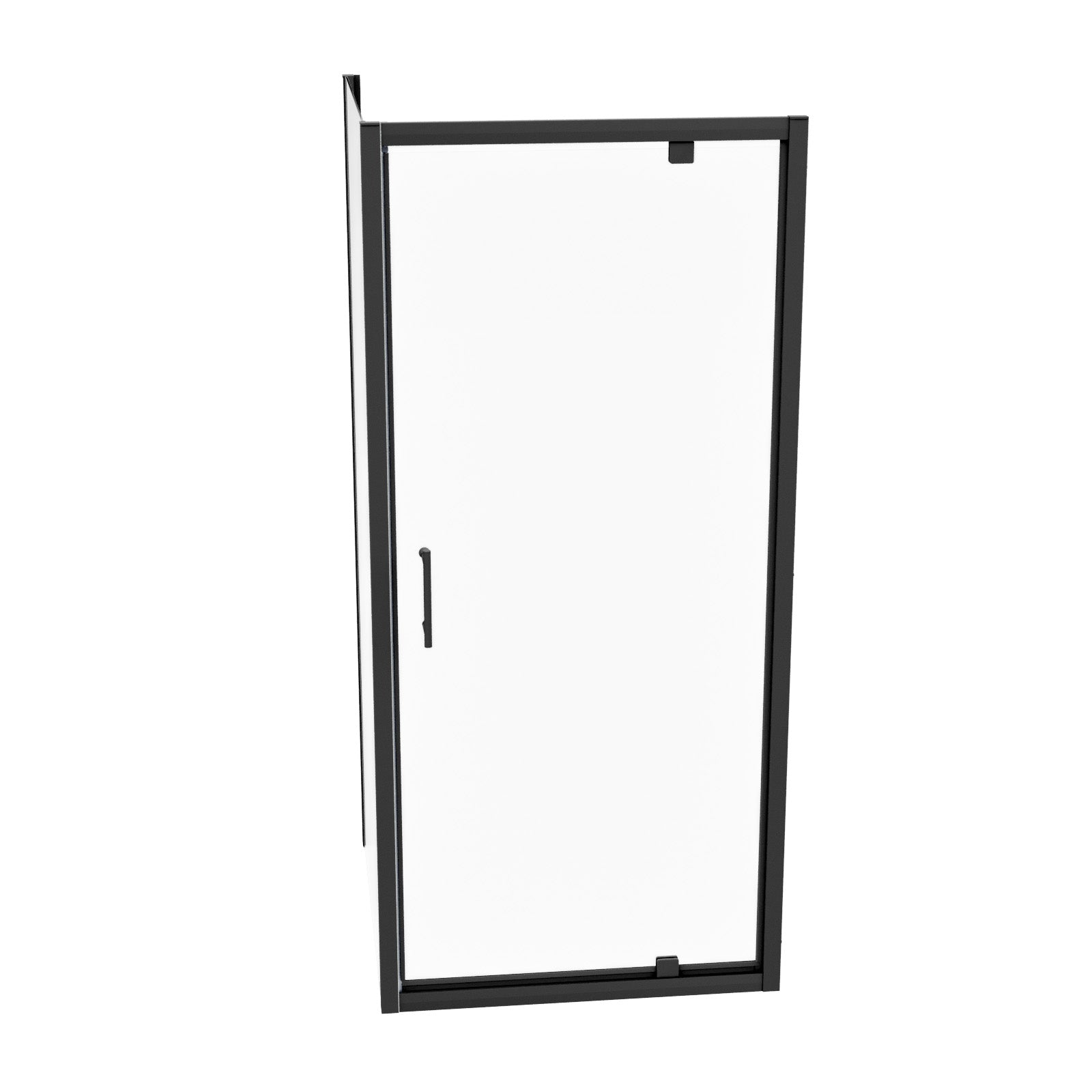 Jupiter Black 800 x 760mm Pivot Door Shower Enclosure & Side Panel