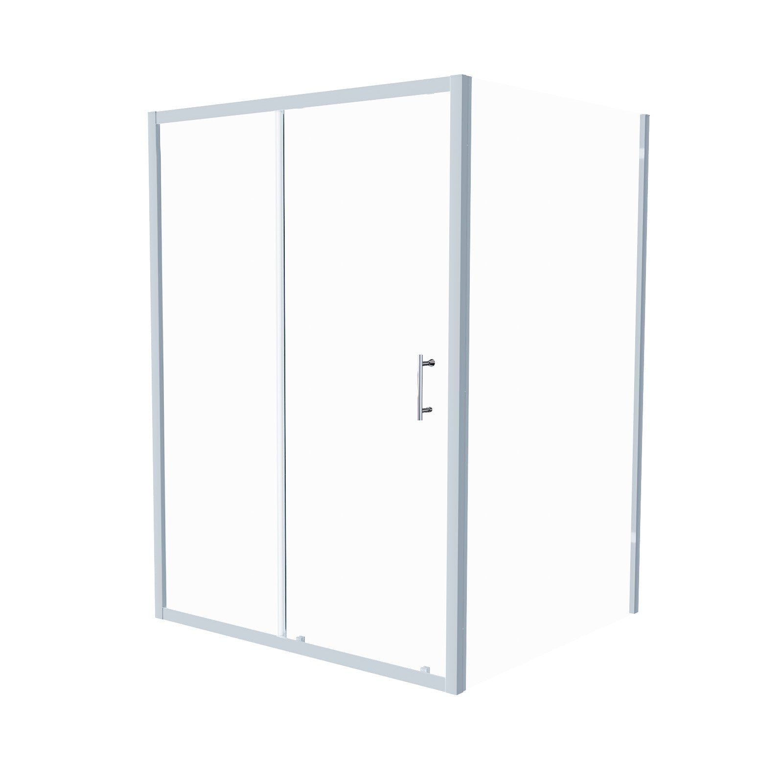 Manga 1000 x 1000mm Shower Enclosure Sliding Door & Side Panel Chrome